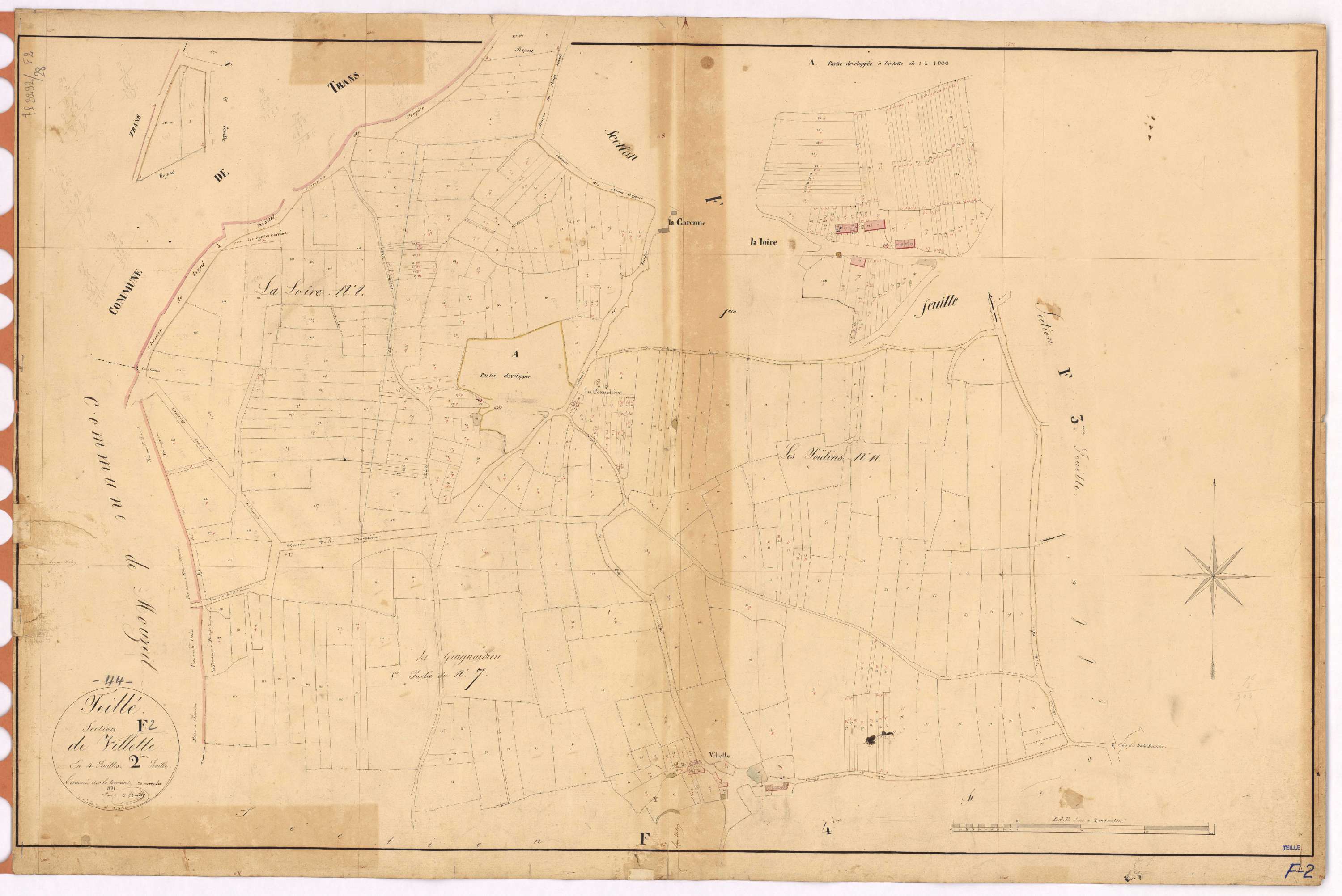 Teillé - Section F2 Villette (section de)