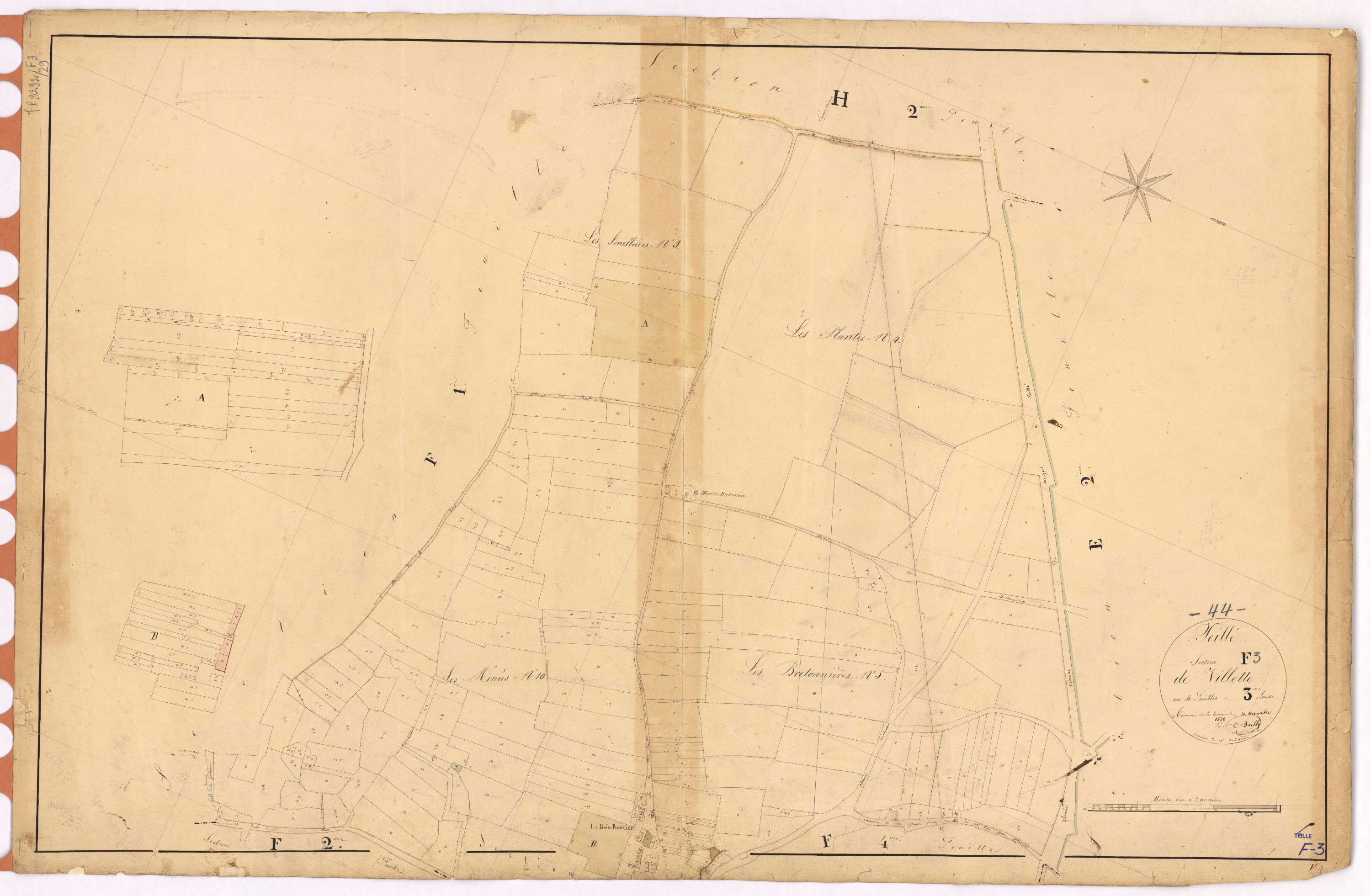 Teillé - Section F3 Villette (section de)