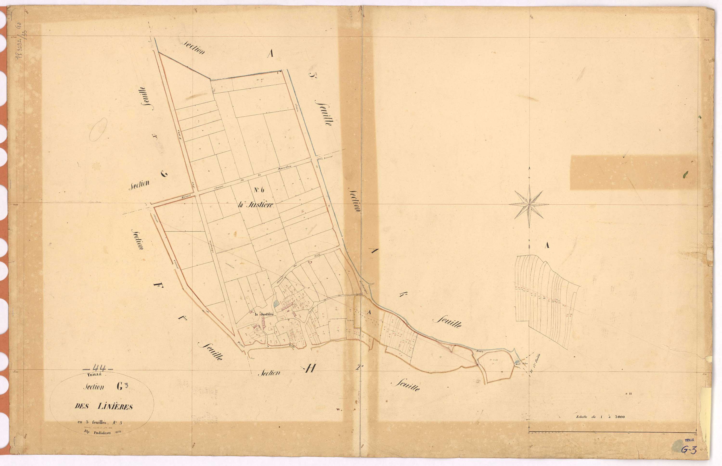 Teillé - Section G3 Linières (section des)