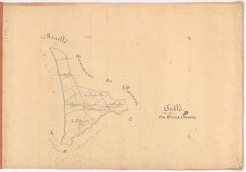 Teillé - Section B Croix Chemin (section du)