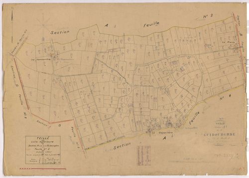 Teillé - Section A3 Guibourgère (section de La) ; 202-450