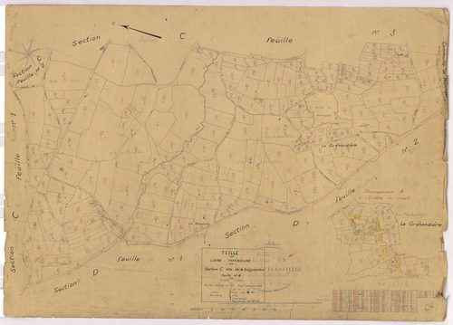 Teillé - Section C4 Guignochère (section de La) ; 617-853