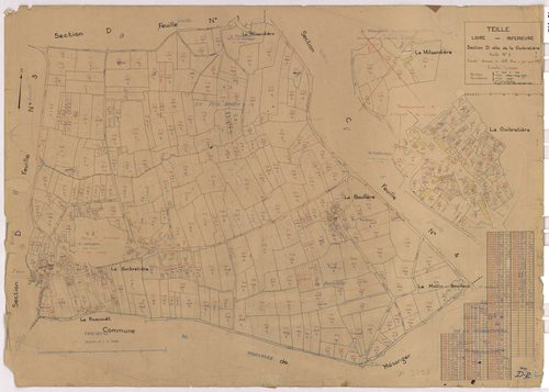 Teillé - Section D2 Guibretière (section de La) ; 320-798