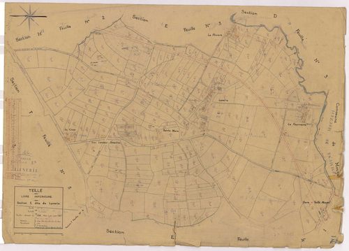Teillé - Section E2 Lanerie (section de) ; 278-598