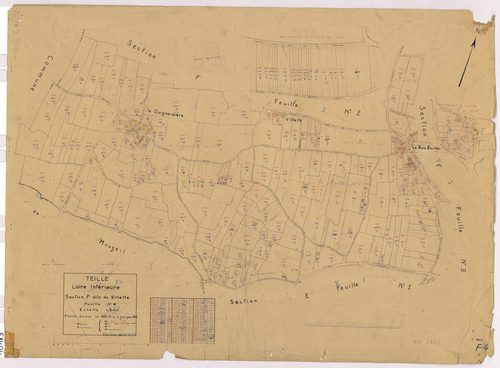 Teillé - Section F4 Villette (section de) ; 800-1072