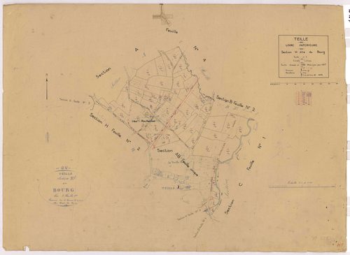 Teillé - Section H1 Bourg (section du) ; 1-63