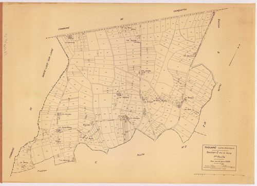 Thouaré-sur-Loire - Section C1 Bourg (section du) ; 1-495