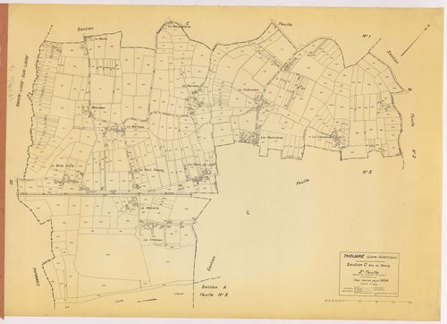 Thouaré-sur-Loire - Section C2 Bourg (section du) ; 496-1037