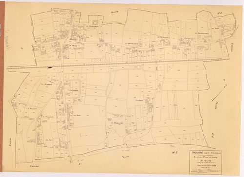 Thouaré-sur-Loire - Section C3 Bourg (section du) ; 1038-1416