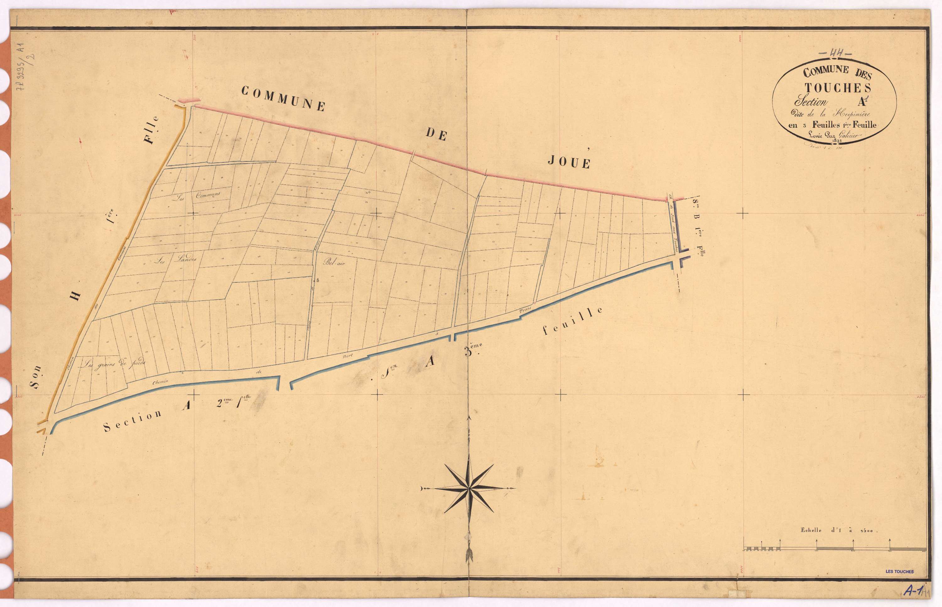 Touches - Section A1 Herpinière (section de La) ; 1-130