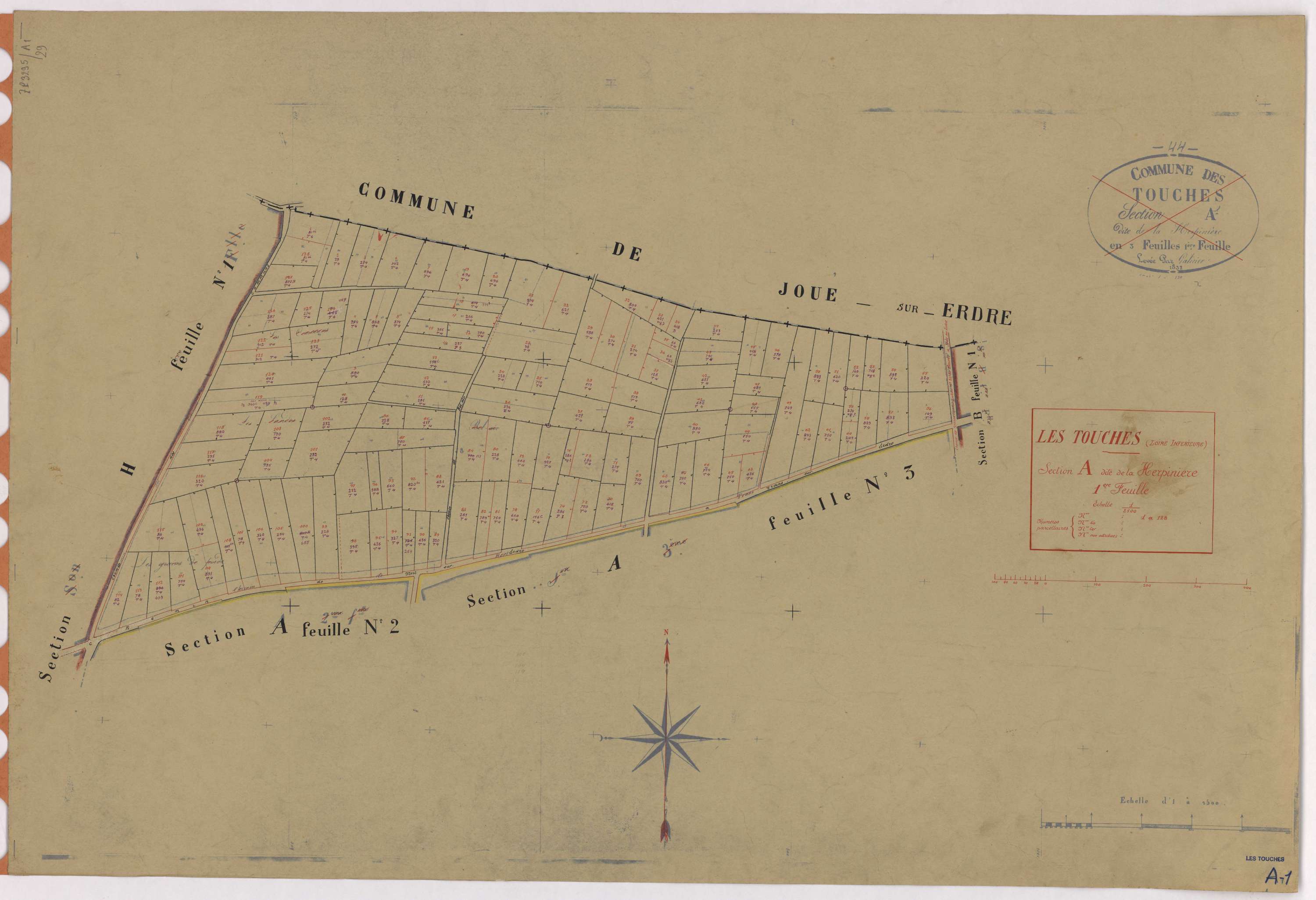 Touches - Section A1 Herpinière (section de La) ; 1-128