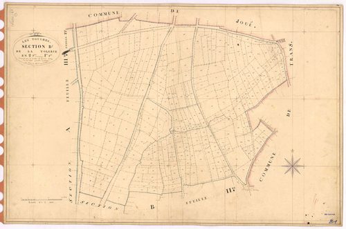 Touches - Section B1 Volerie (section de La) ; 1-314