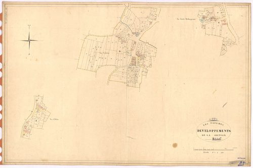 Touches - Section B2 (développement) Volerie (section de La) ; 315-1147 ; développement des villages de La Chère, de La Volerie et de La Haute Bellangerais