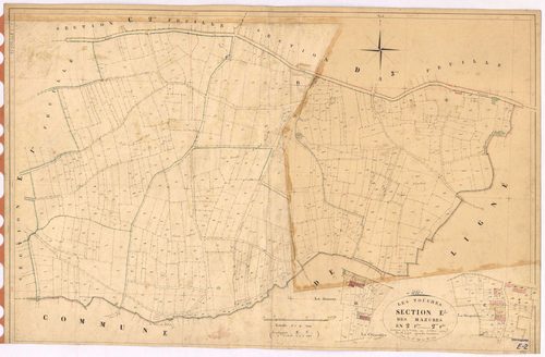 Touches - Section E2 Mazures (section des) ; 691-1210