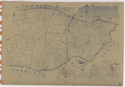 Touches - Section E2 Mazures (section des) ; 553-932