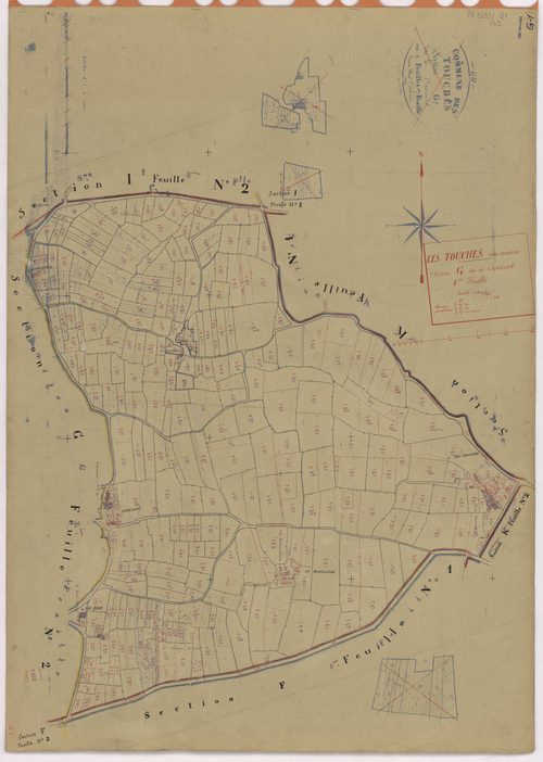 Touches - Section G1 Carcouet (section de) ; 1-342