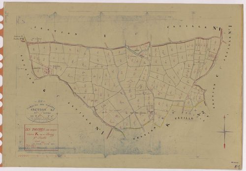 Touches - Section K1 Bourg (section du) ; 1-161