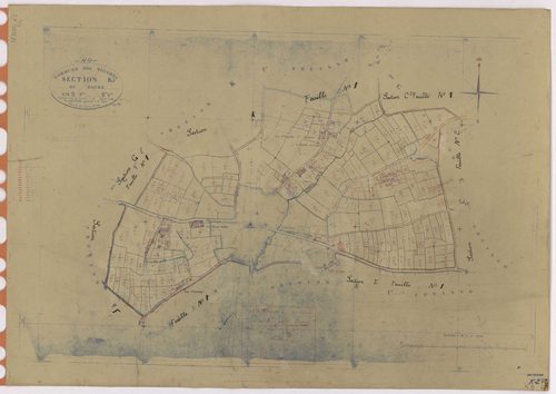 Touches - Section K2 Bourg (section du) ; 162-389