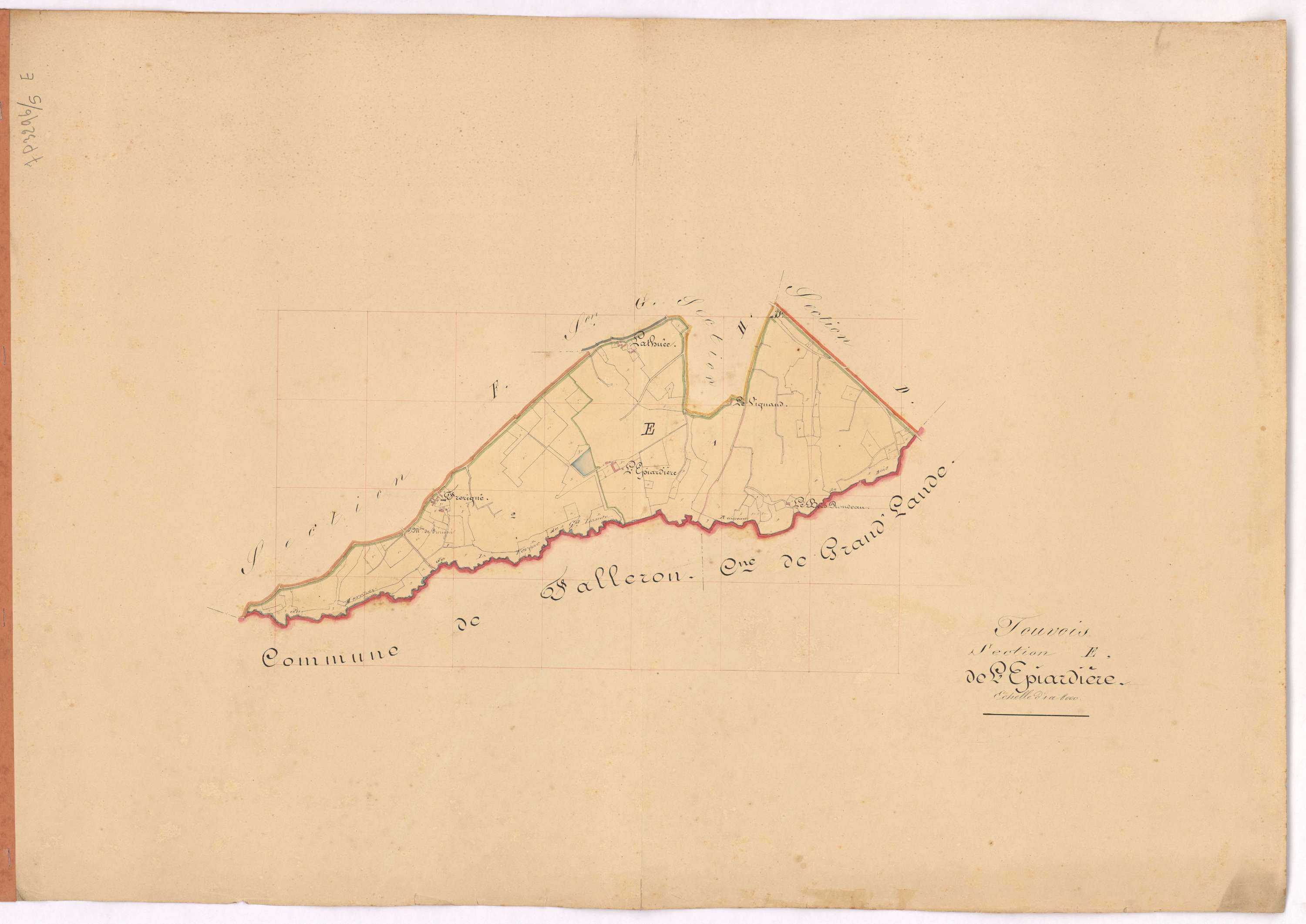 Touvois - Section E Epiardière (section de l')
