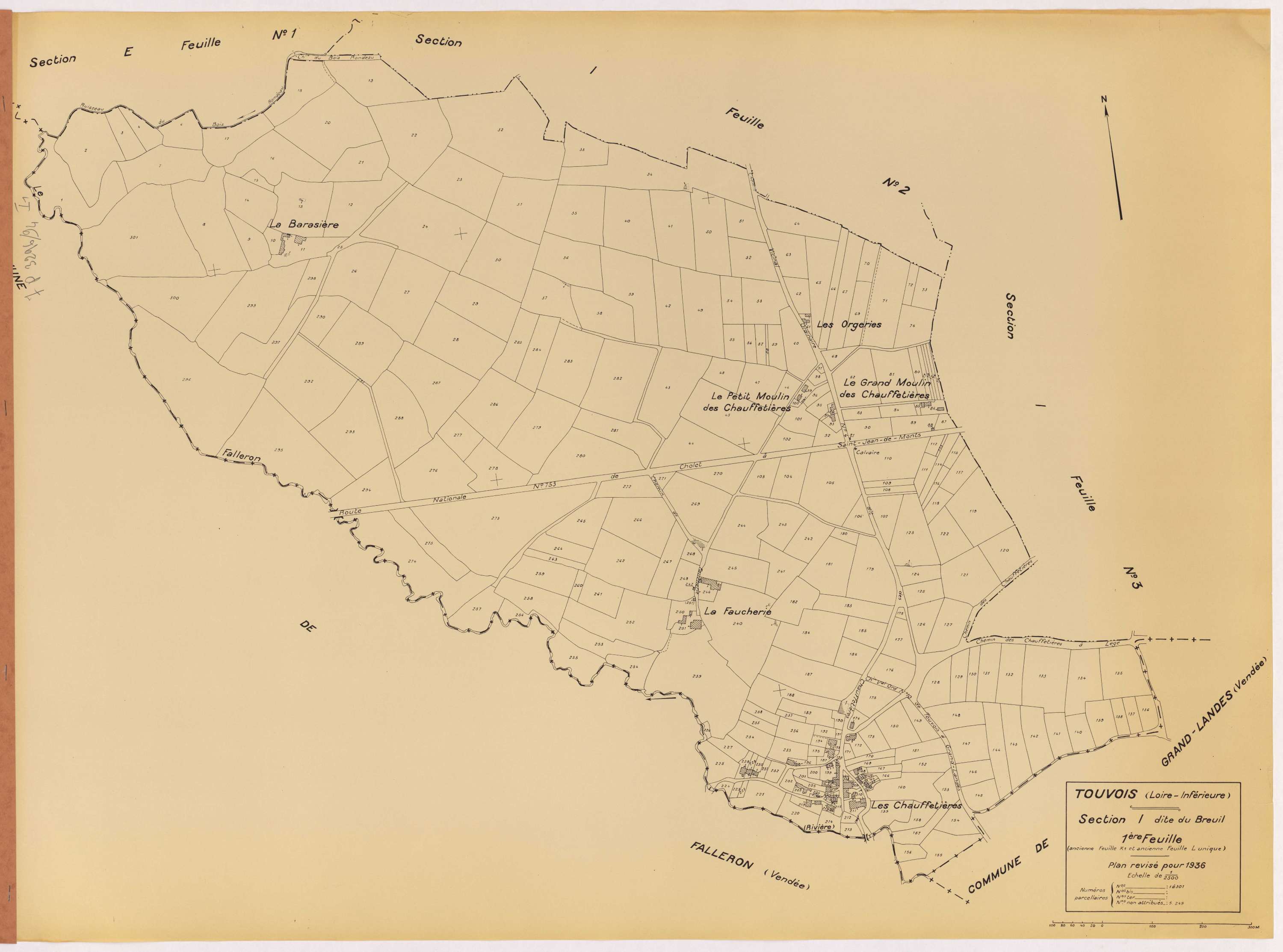 Touvois - Section I1 Breuil (section du) ; 1-301