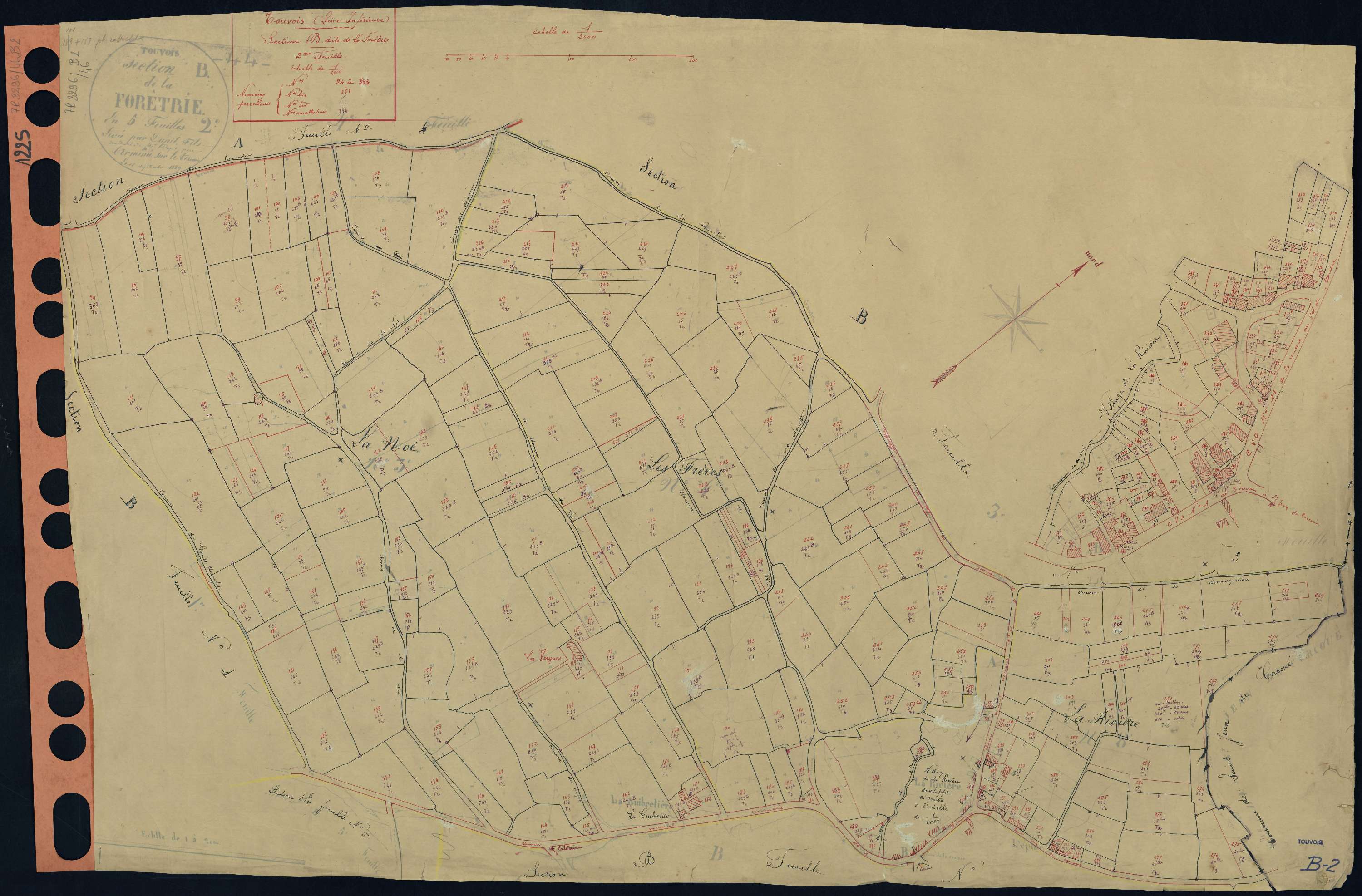 Touvois - Section B2 Forêtrie (section de La) . 94-383