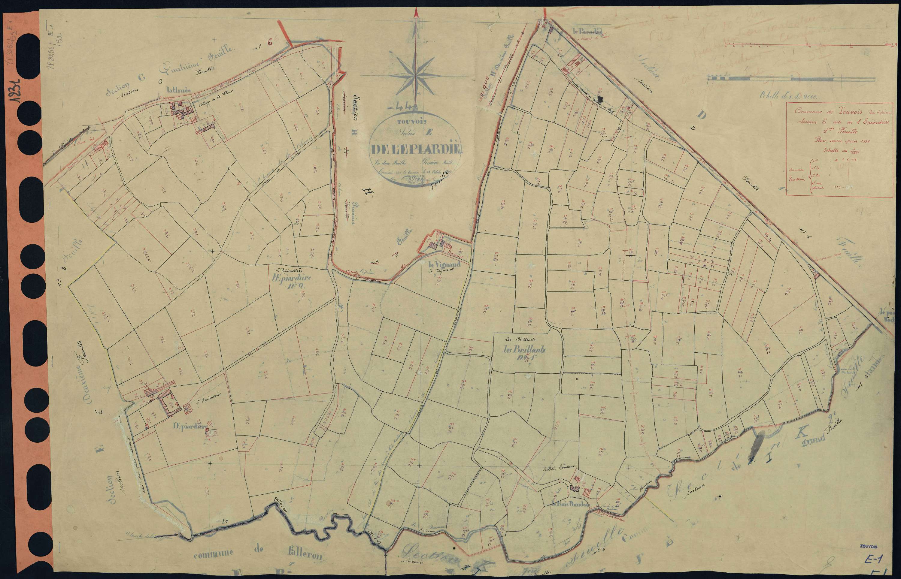 Touvois - Section E1 Epiardière (section de l') . 1-229