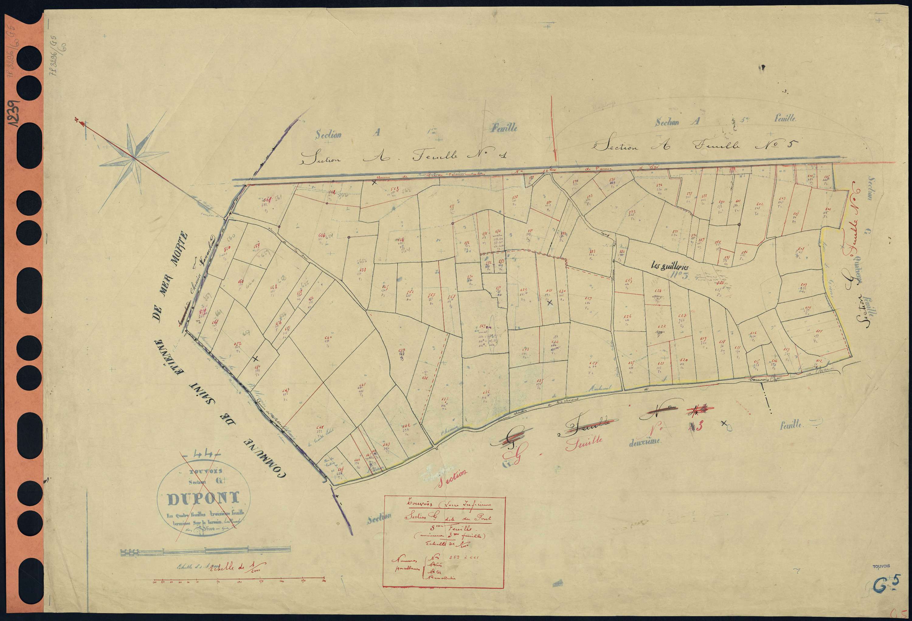 Touvois - Section G5 Pont (section du) . 559-661
