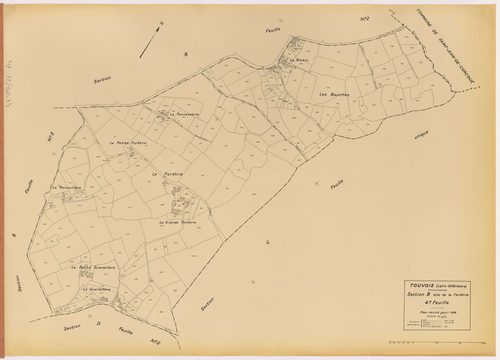 Touvois - Section B4 Forêtrie (section de La) ; 606-812