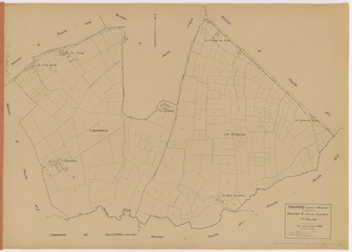 Touvois - Section E1 Epiardière (section de l') ; 1-229