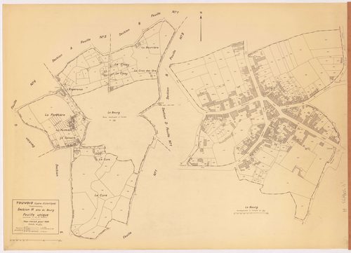 Touvois - Section H Bourg (section du) ; 1-395