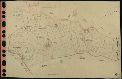 Touvois - Section B4 Forêtrie (section de La) . 606-812