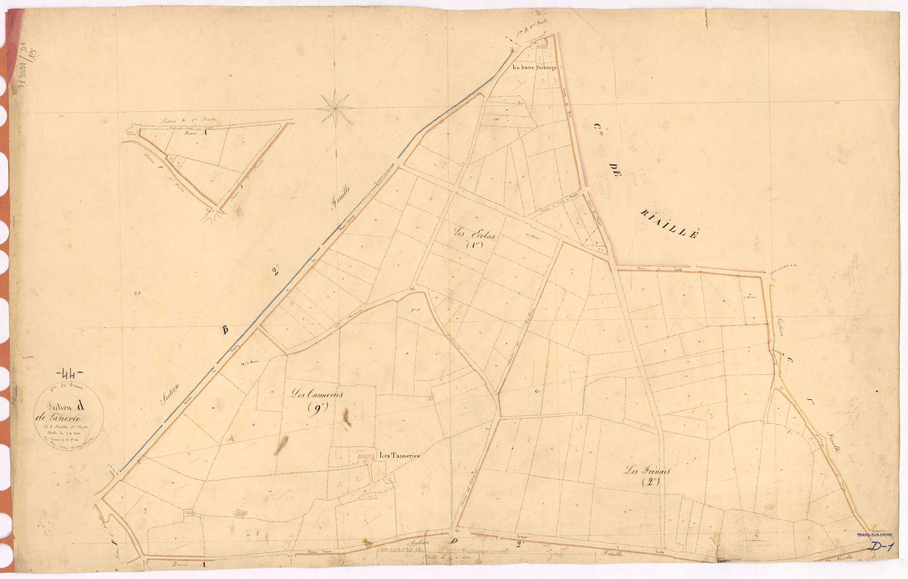 Trans-sur-Erdre - Section D1 Anerie (section de l')