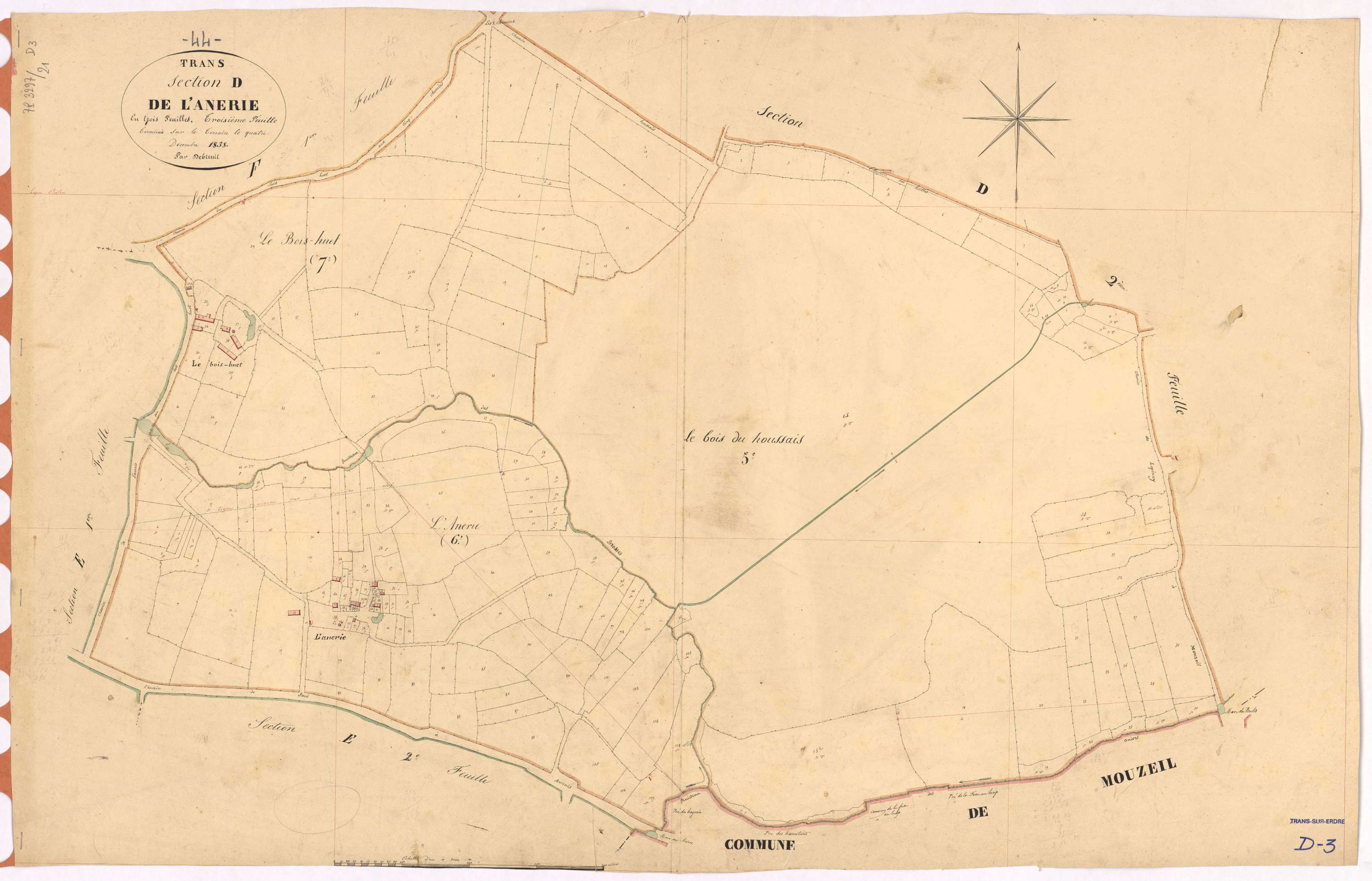 Trans-sur-Erdre - Section D3 Anerie (section de l')