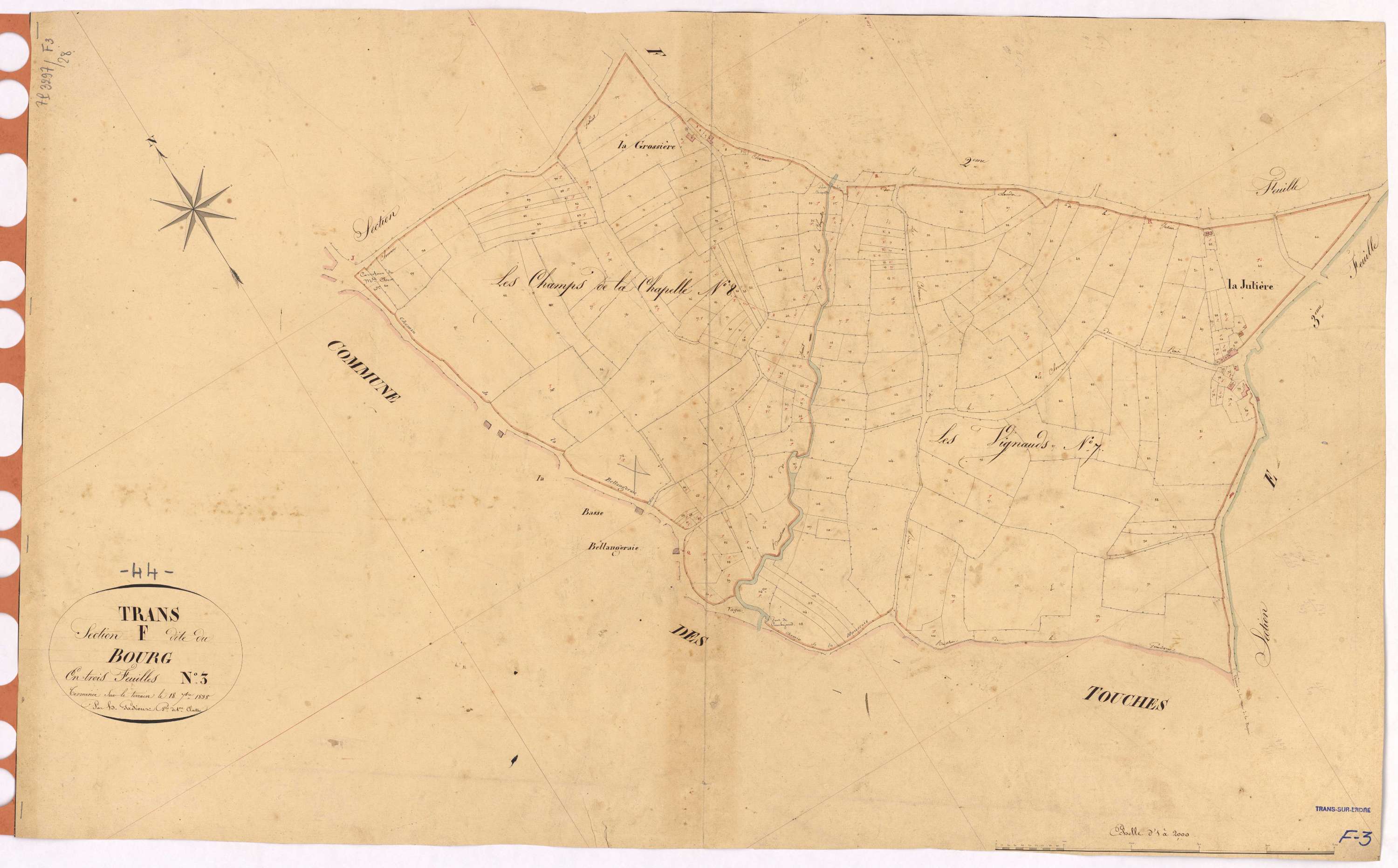 Trans-sur-Erdre - Section F3 Bourg (section du)