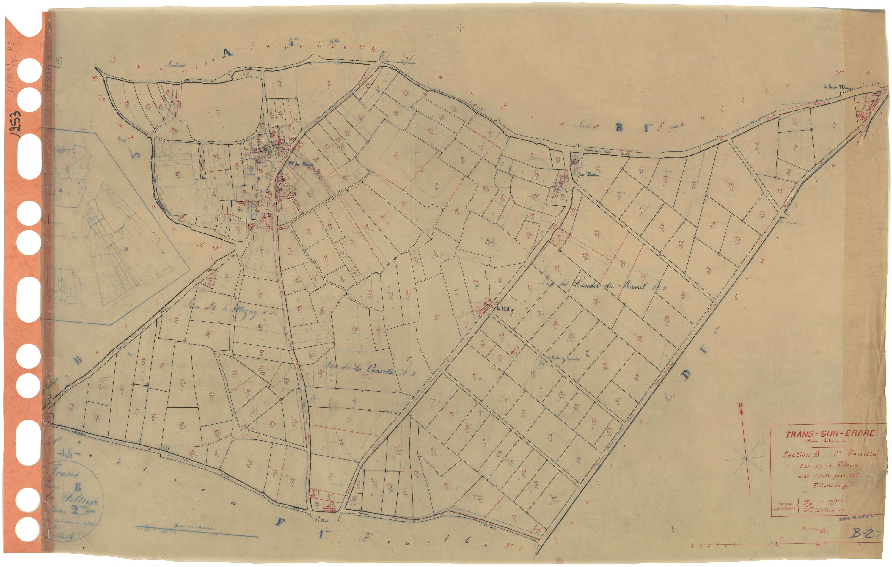 Trans-sur-Erdre - Section B2 Foltière (section de La) . 356-613