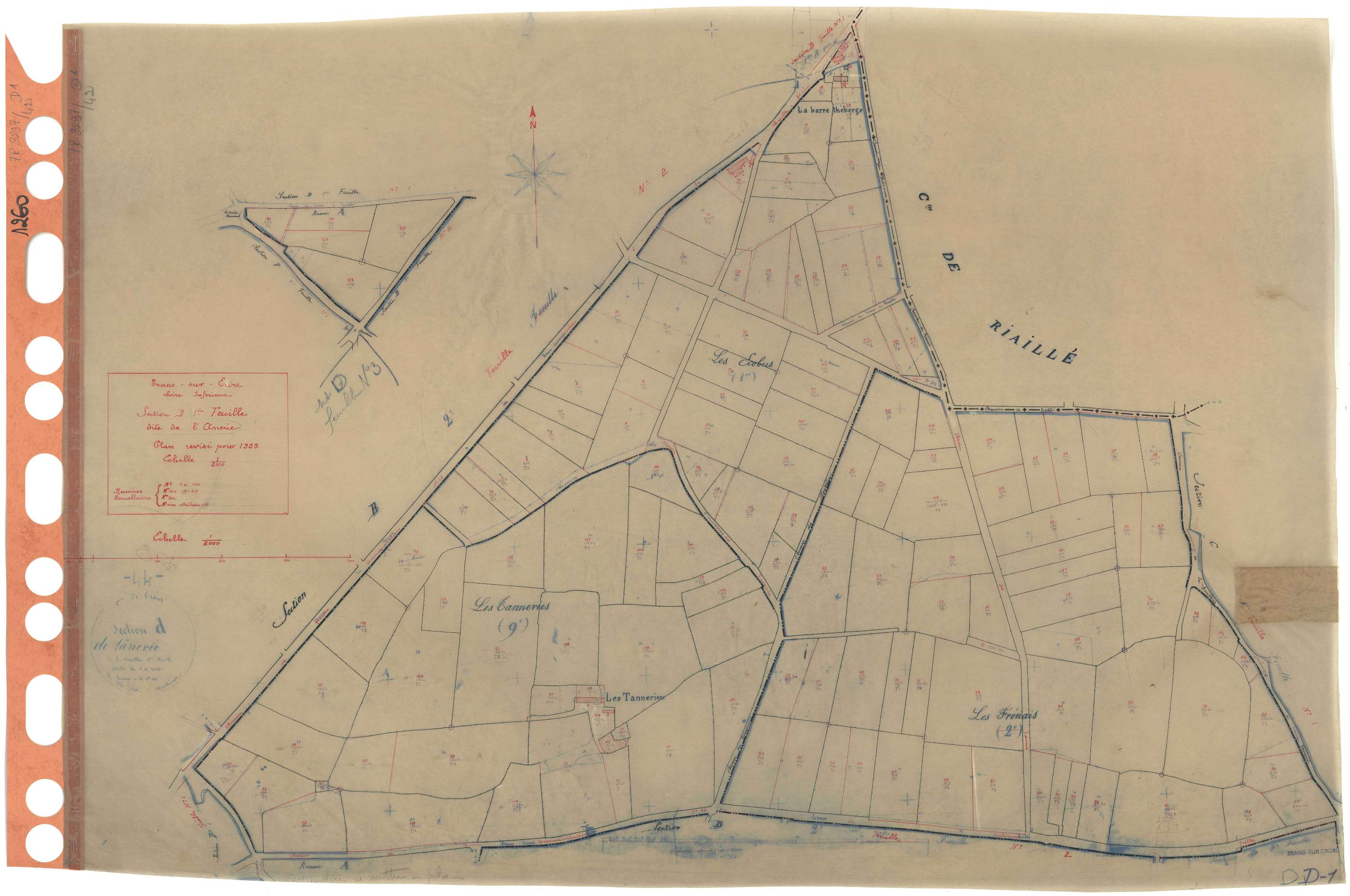 Trans-sur-Erdre - Section D1 Anerie (section de l') . 1-139