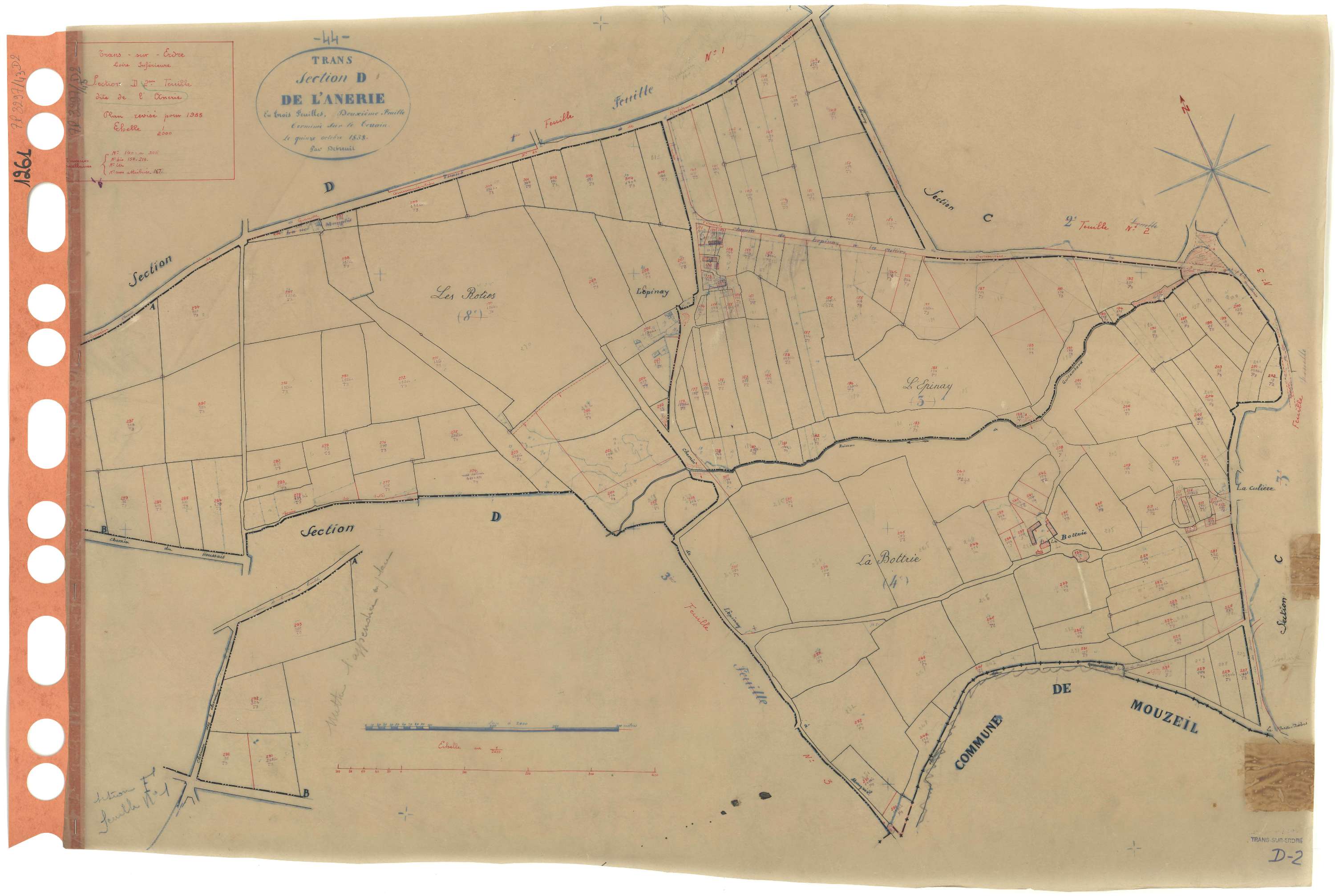 Trans-sur-Erdre - Section D2 Anerie (section de l') . 140-305