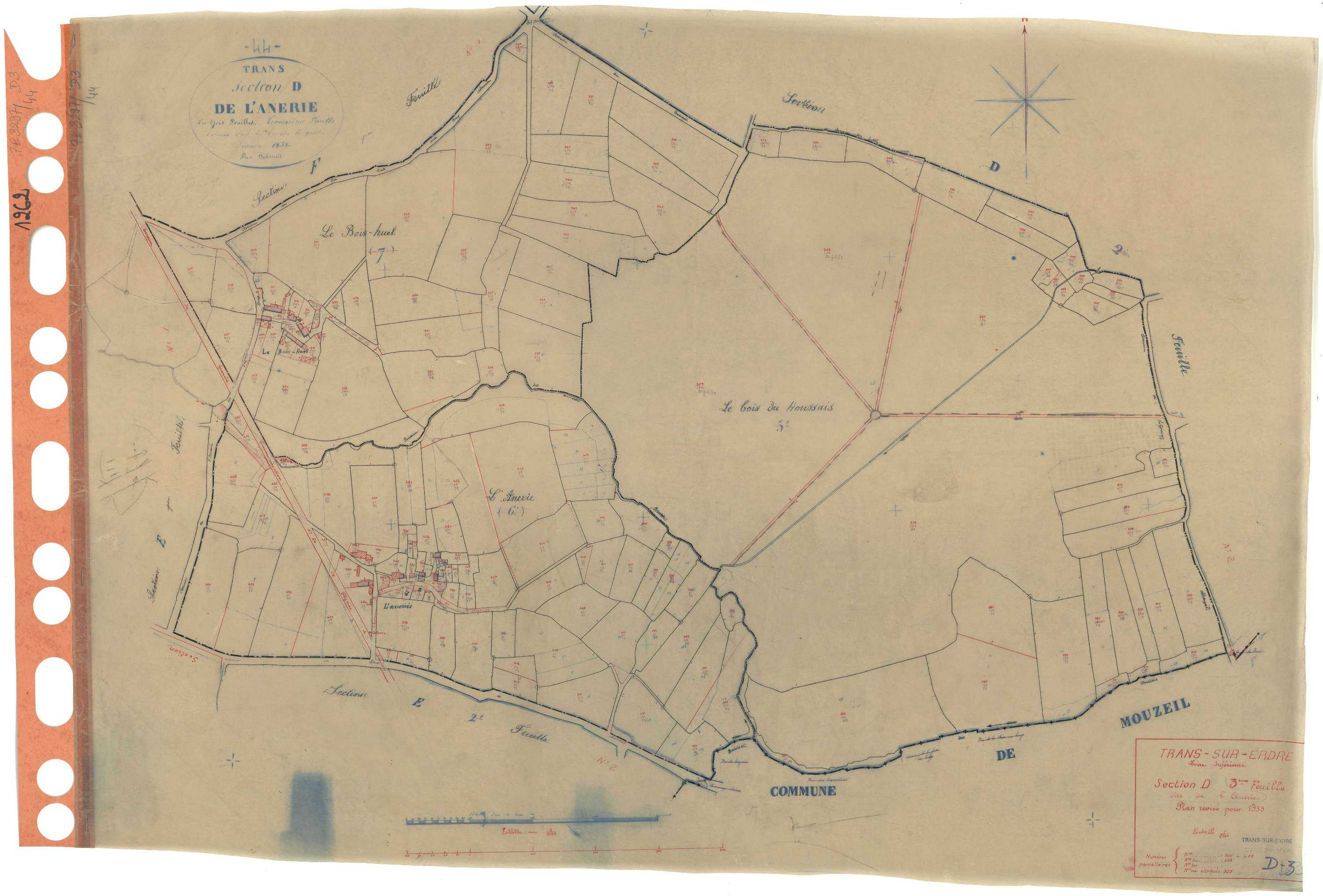 Trans-sur-Erdre - Section D3 Anerie (section de l') . 306-465