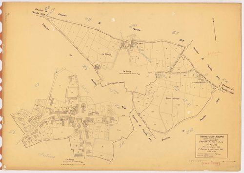 Trans-sur-Erdre - Section F1 Bourg (section du) ; 1-207