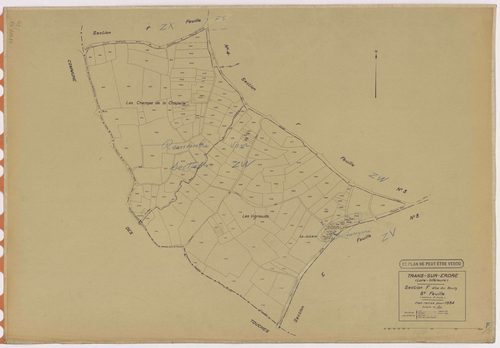 Trans-sur-Erdre - Section F5 Bourg (section du) ; 985-1132