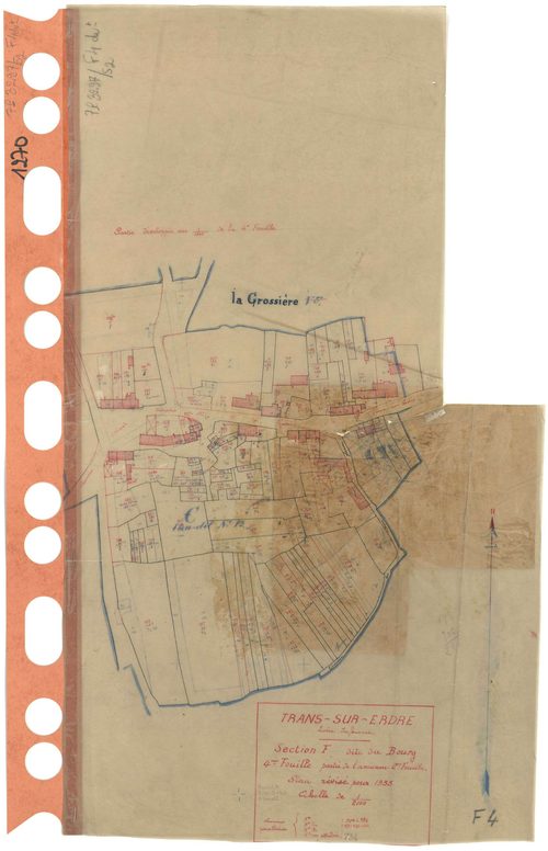 Trans-sur-Erdre - Section F4 (développement) Bourg (section du) . 704-984 . développement du village de La Grossière