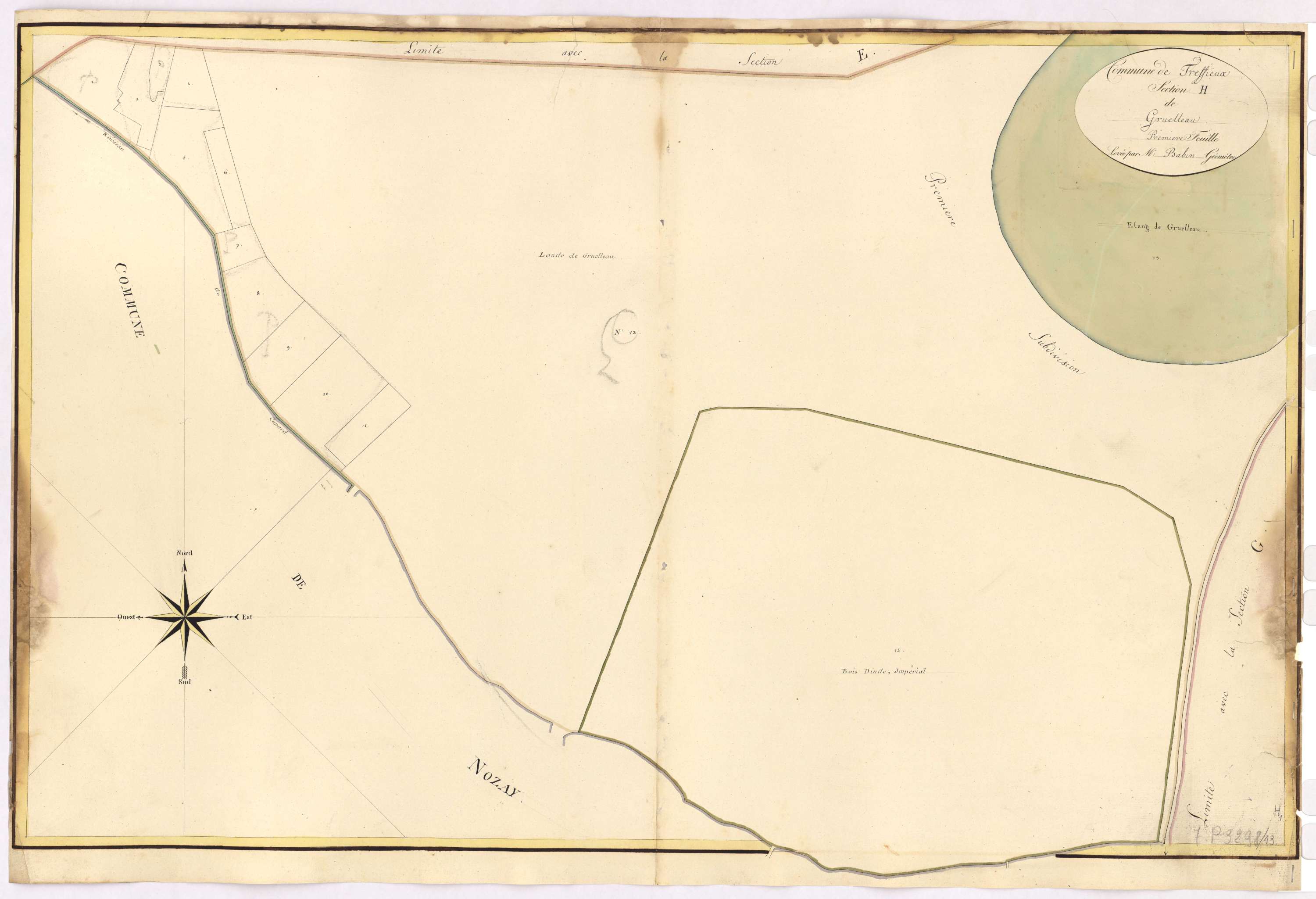 Treffieux - Section H1 Gruelleau (section de)