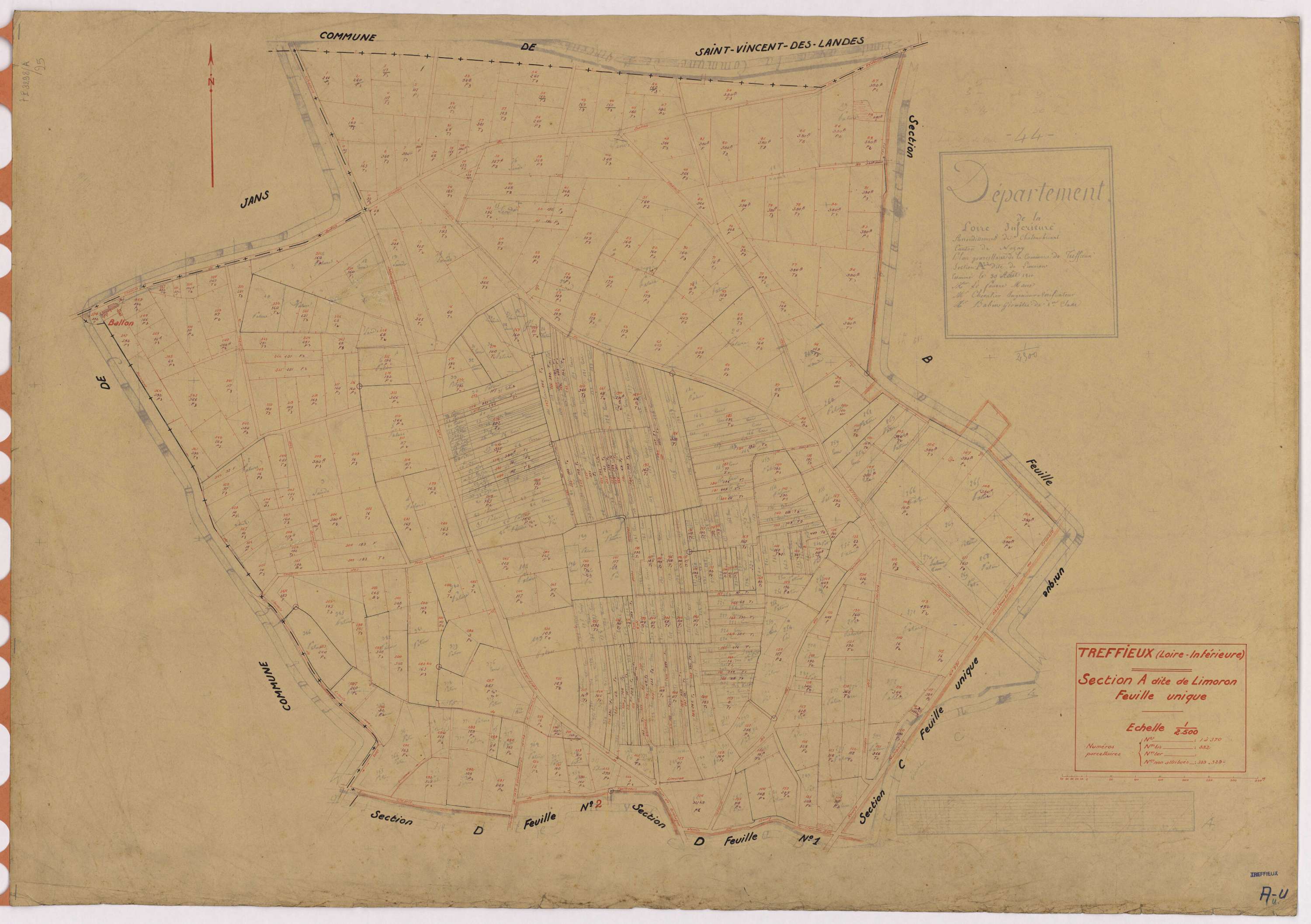 Treffieux - Section A Limoron (section de) ; 1-370