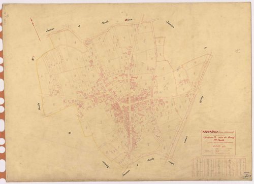 Treffieux - Section D1 Bourg (section du) ; 1-331