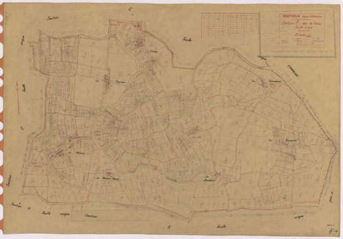 Treffieux - Section F Frénais (section de) ; 1-584