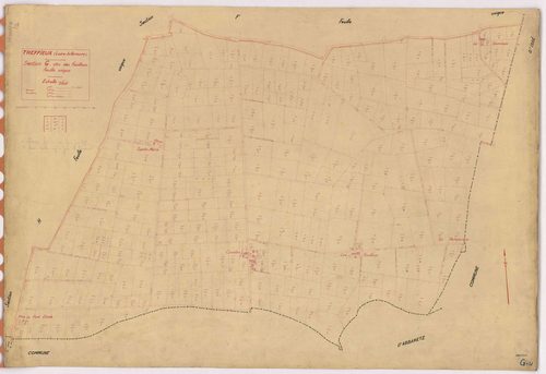 Treffieux - Section G Fouillaux (section des) ; 1-349