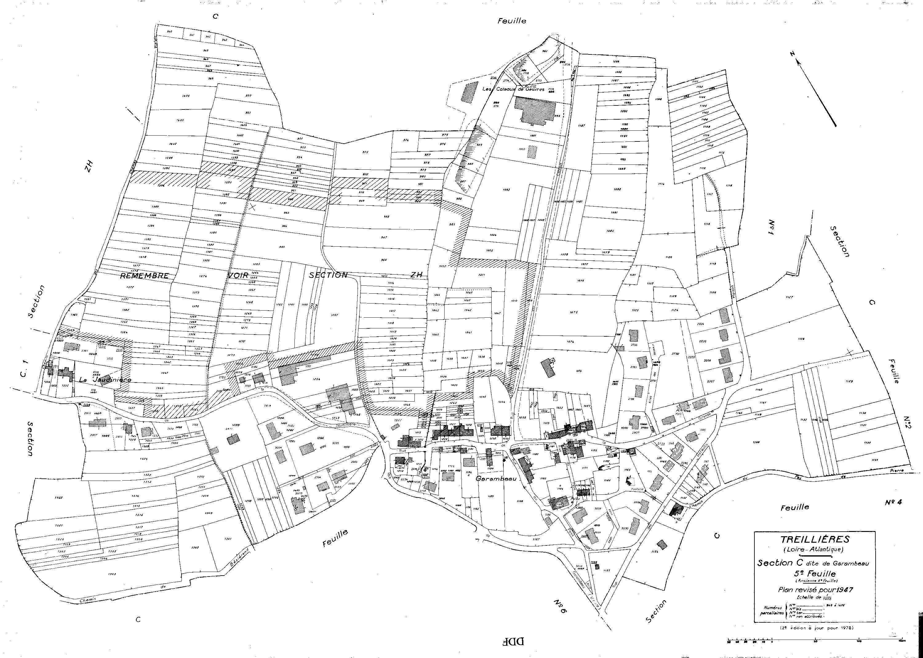 Treillières - Section C5 Garambeau (section de). 940-1406