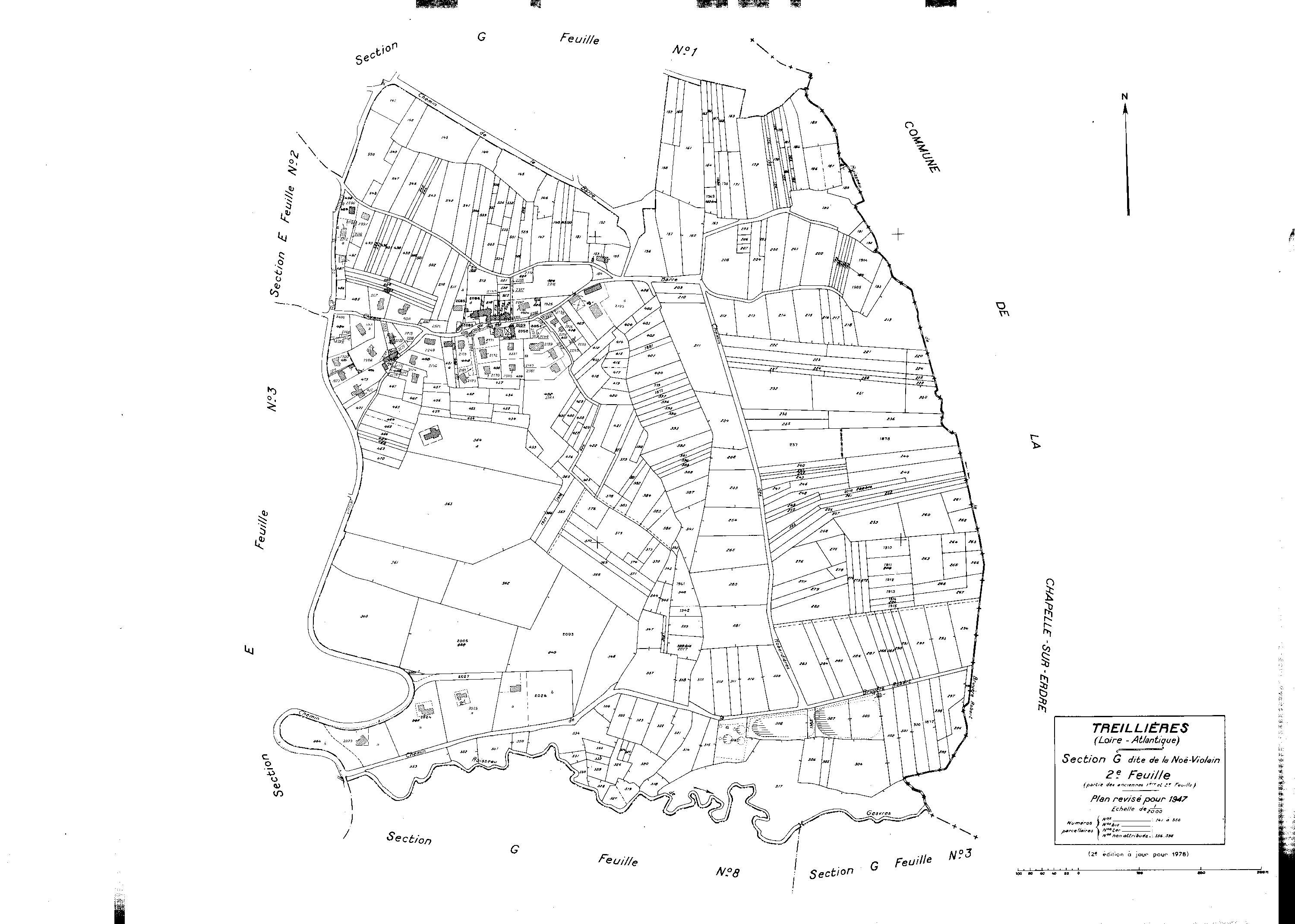Treillières - Section G2 Noë-Violain (section de La). 141-550