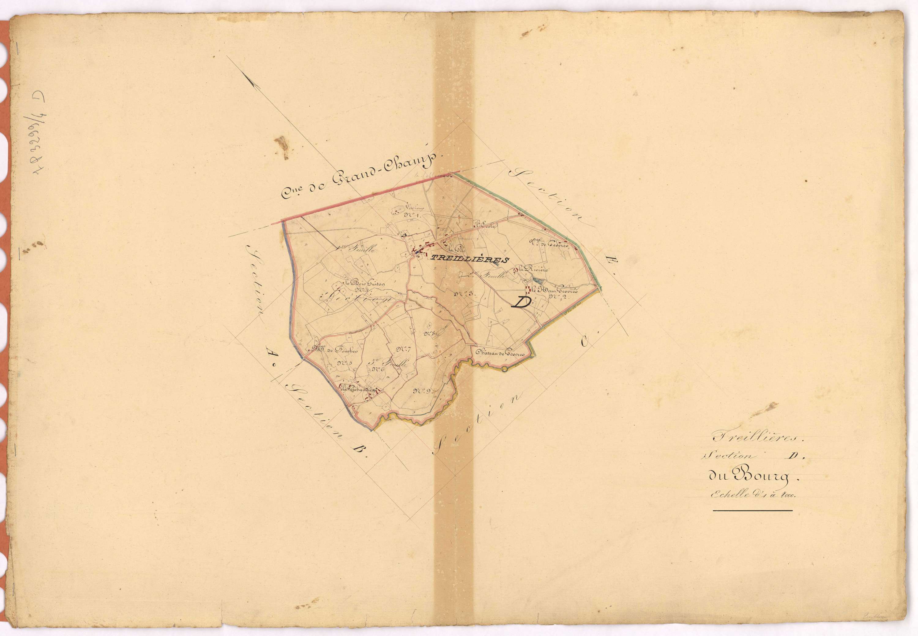 Treillières - Section D Bourg (section du)
