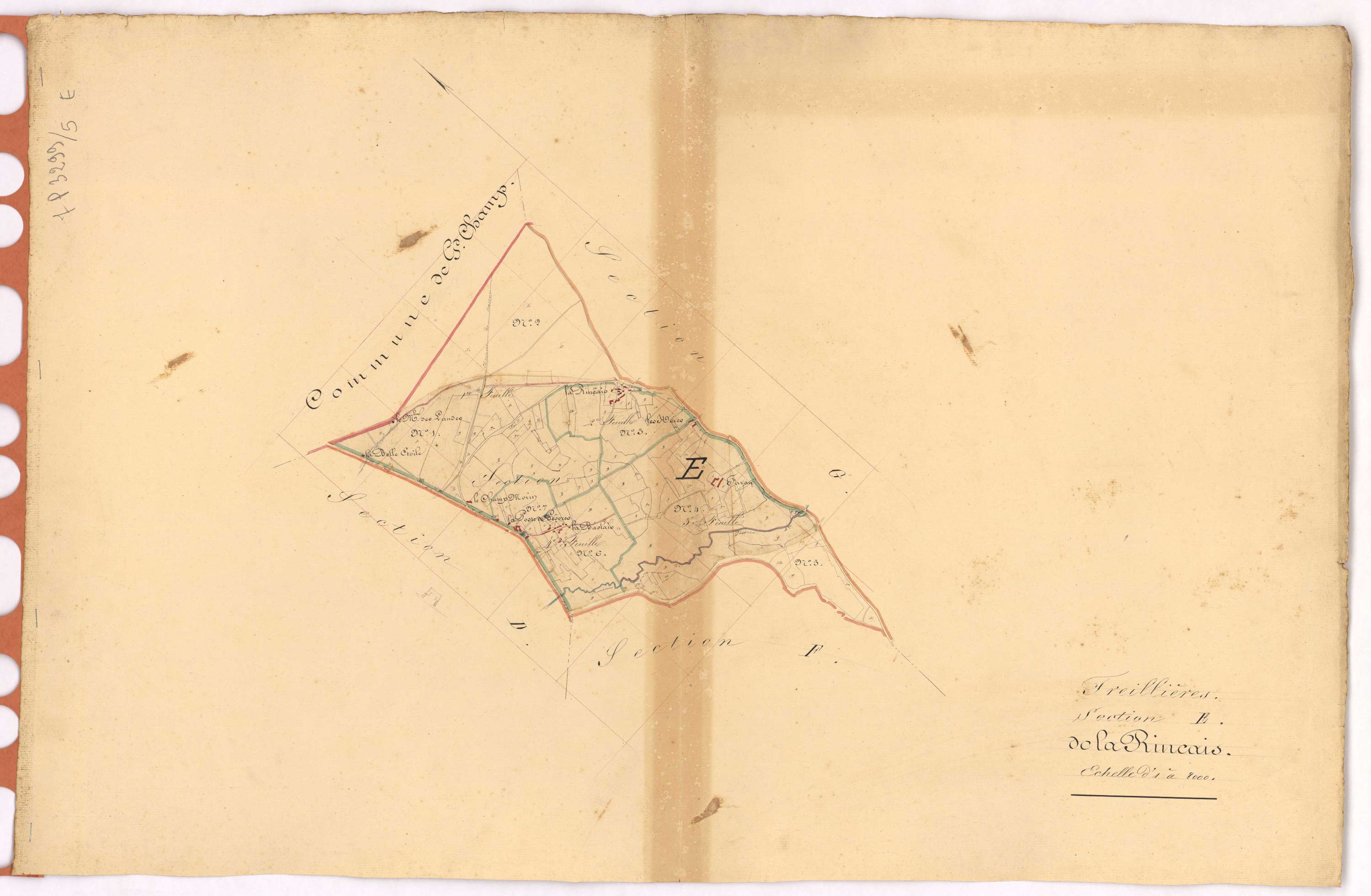 Treillières - Section E Rinçais (section de La)